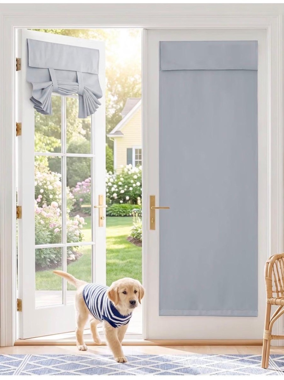 Easy to Install French Doors Curtains